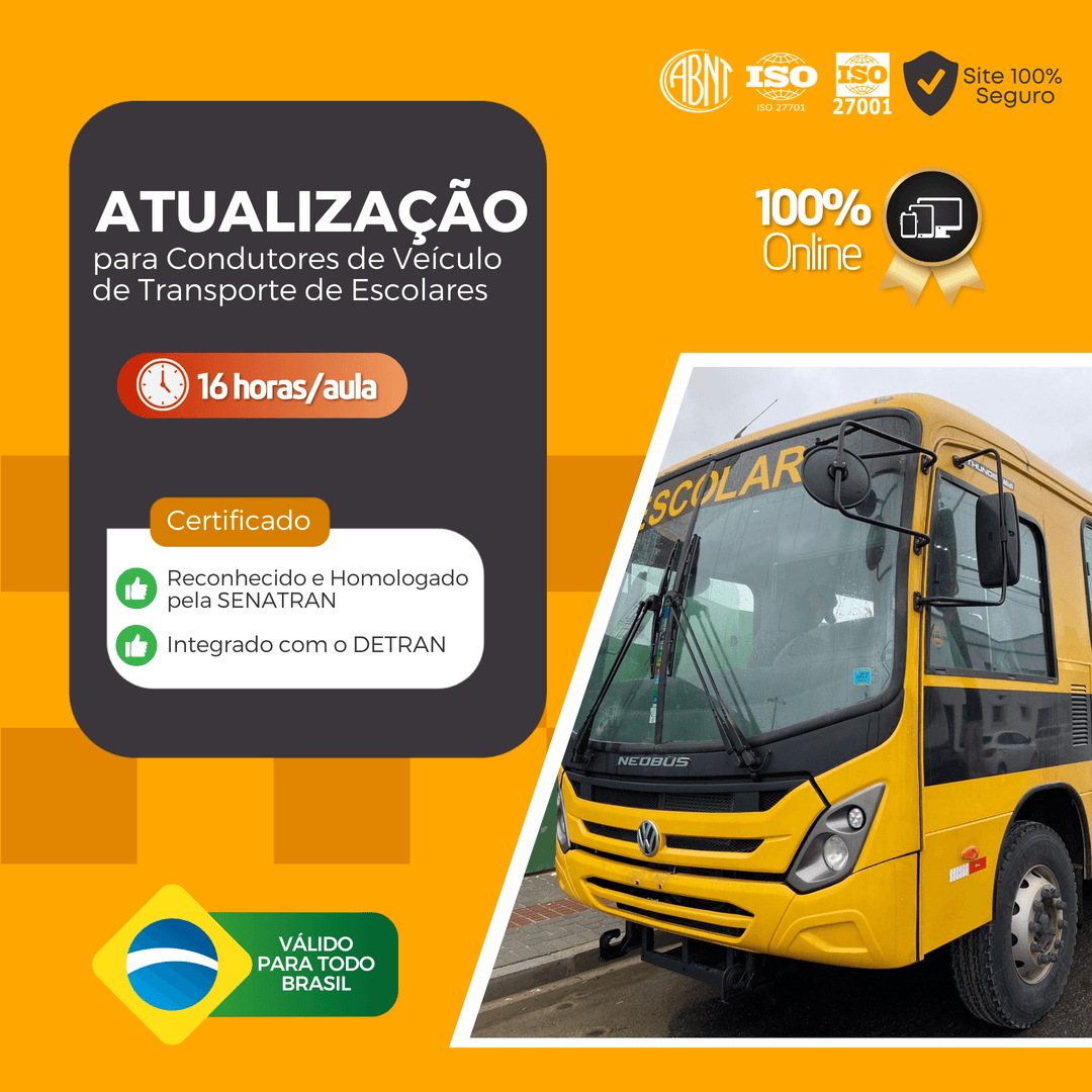 ATUALIZAÇÃO PARA CONDUTORES DE VEÍCULO DE TRANSPORTE DE ESCOLARES